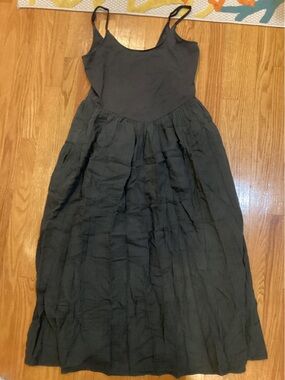 aerie gray maxi dress